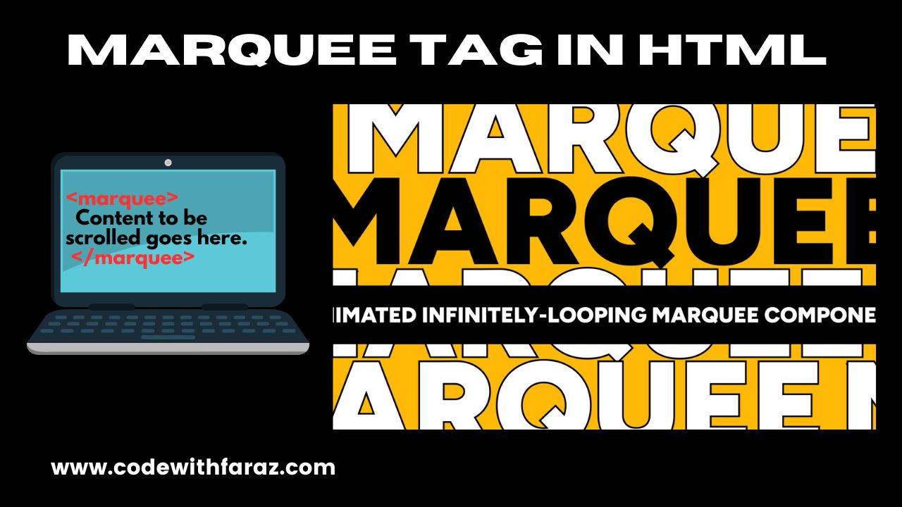 Complete Guide To Using The Marquee Tag In HTML For Text Animation